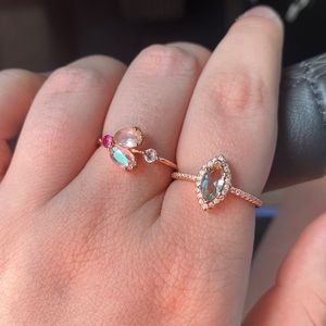 Rose gold rings